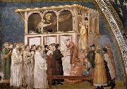 GIOTTO di Bondone Raising of the Boy in Sessa oil on canvas